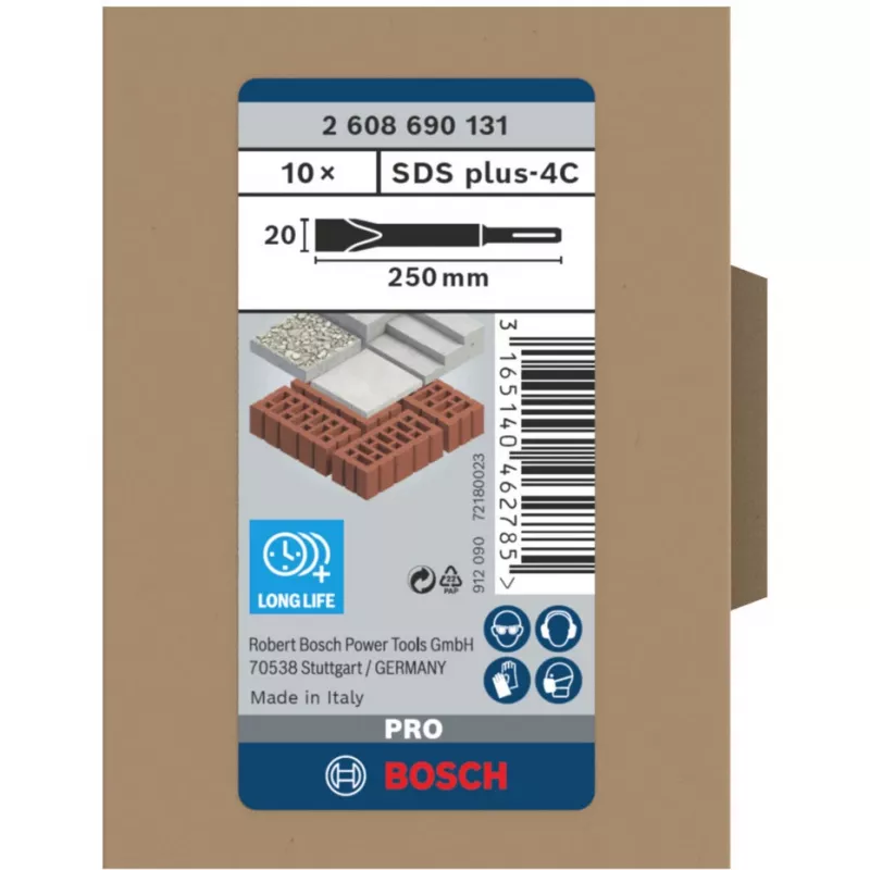 Wiertło Bosch 2 608 690 131 Wiertło do dłuta płaskiego 10 szt.