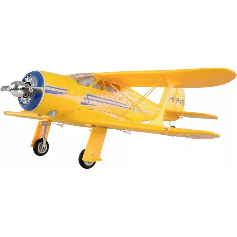 Samolot RC Amewi AMXFlight Beech D17s 3D/6G RTF — żółty, model gotowy do lotu