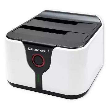 Qoltec 50309 stacja dokująca HDD SSD 2.5 3.5 | SATA III | USB 3.0 | Super speed 5Gb/s | z funkcją klonowania