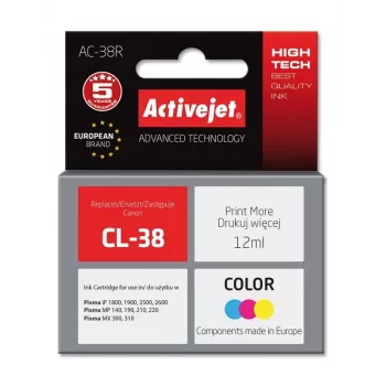 Activejet AC-38R tusz (zamiennik Canon CL-38; Premium; 12 ml; kolorowy)