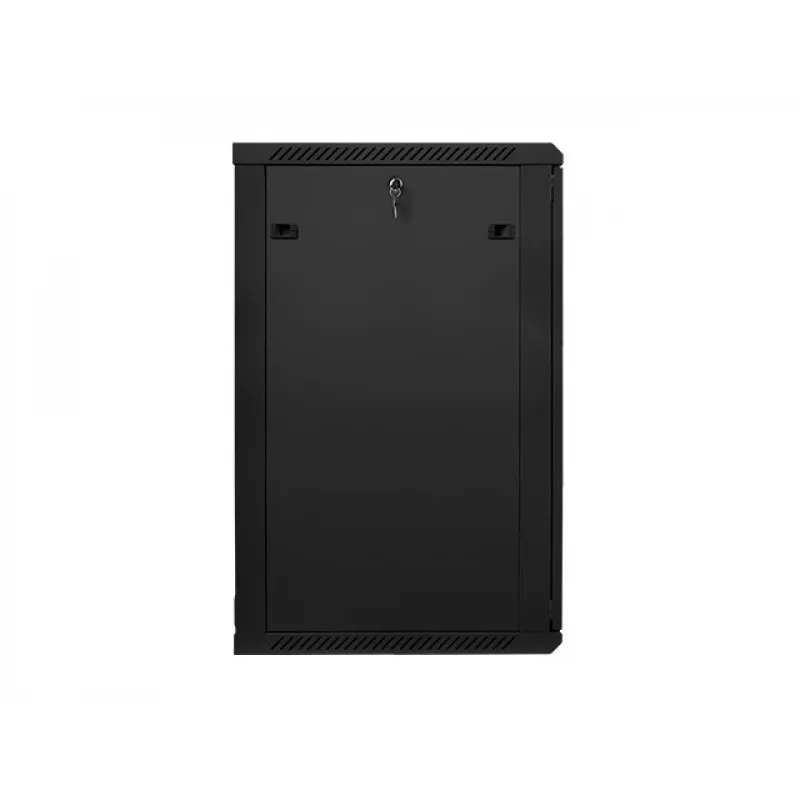 Szafa rackowa Lanberg do montażu ściennego 19'' 22U 600x600mm czarna (szklane drzwi)