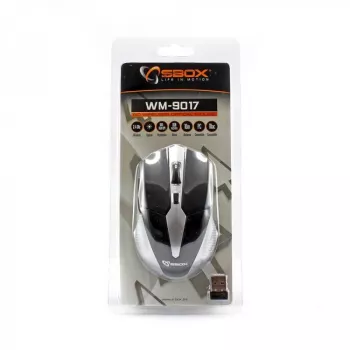 Mysz SBOX WM-9017BS Czarno-Srebrna USB