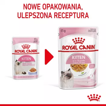 Royal Canin Feline Health Nutrition Kitten Instinctive w sosie mokra karma dla kociąt, 12 x 85 g