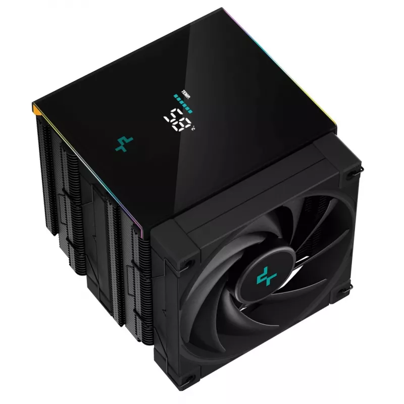 Chłodnica powietrza procesora DeepCool AK620 DIGITAL 12 cm Czarny 1 szt.