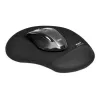 PORT CONNECT | Ergonomiczna podkładka pod mysz | 200 x 230 x 20 mm | Czarny