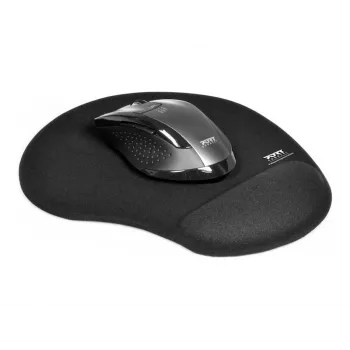 PORT CONNECT | Ergonomiczna podkładka pod mysz | 200 x 230 x 20 mm | Czarny