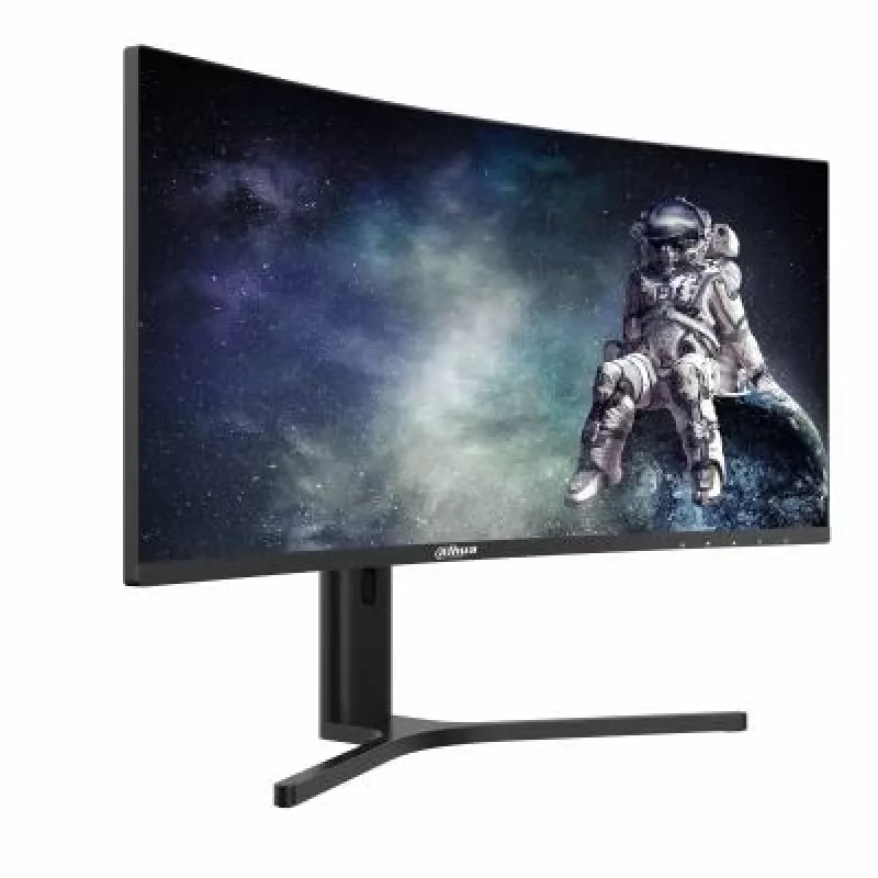Monitor komputerowy DAHUA LM34-E330CA 34 cale (86,4 cm) UltraWide Quad HD 3440×1440 VA LCD 21:9 Zakrzywiony, 1 ms, VESA, Regulowana wysokość, Czarny
