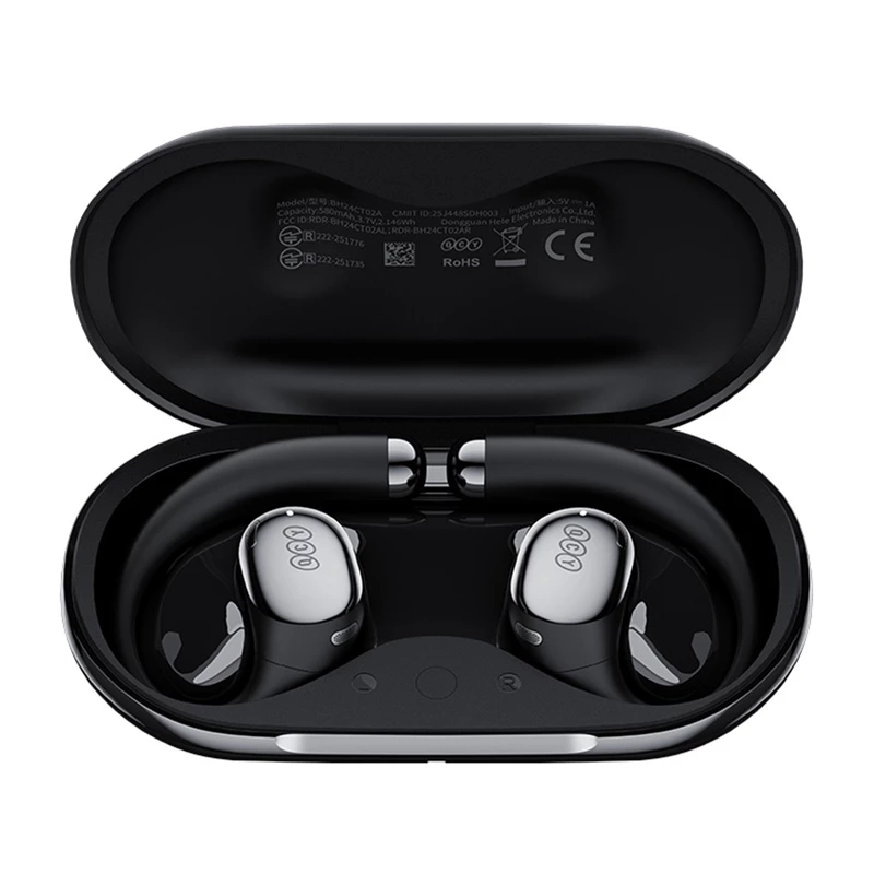 Słuchawki bezprzewodowe QCY Crossky R70, Bluetooth 5.0, redukcja szumów, model CT02 (czarny)