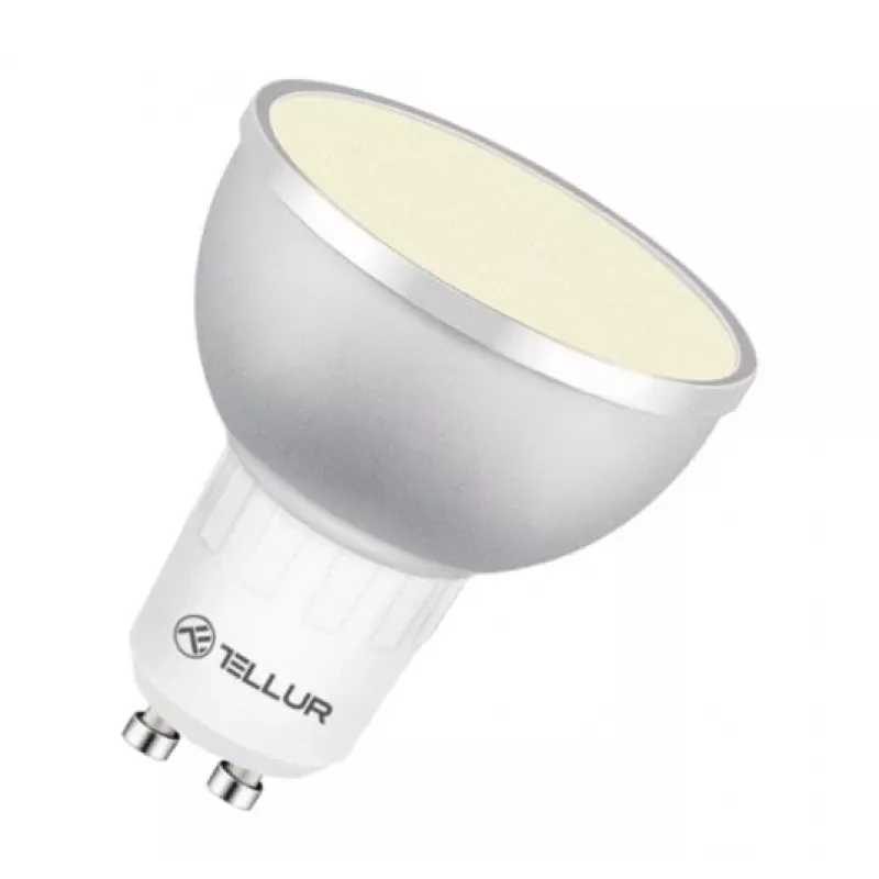 Inteligentna żarówka LED Tellur GU10 5W RGB — ściemniana – Gniazdo GU10, 5W, RGB, inteligentne sterowanie