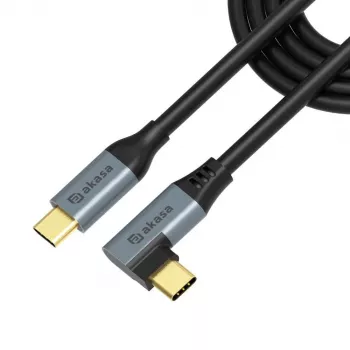 Akasa Kabel do ładowania USB typu C 100W PD z kątem prostym - Kabel - cyfrowy/danych