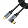 Akasa Kabel do ładowania USB typu C 100W PD z kątem prostym - Kabel - cyfrowy/danych