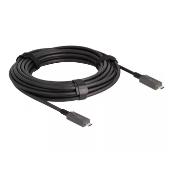 Kabel DeLOCK Active Optical USB-C Video + Data + PD 10 m czarny