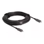 Kabel DeLOCK Active Optical USB-C Video + Data + PD 10 m czarny