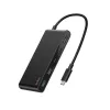 Belkin Connect, USB Type-C, HDMI, USB 2.0 Type-A, USB 3.2 Gen 1 (3.1 Gen 1) Type-C, MicroSD (TransFlash), SD, Czarny, Kabel okrągły, 0,2 m