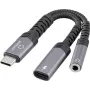 Przewód adaptera audio Renkforce USB-C [1x wtyczka - 1x gniazdo audio stereo (RF-6877608)