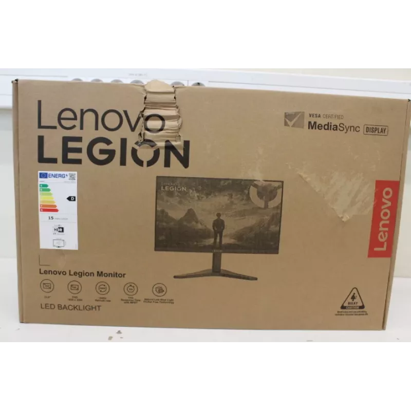 Monitor Lenovo Legion R24s 24 cale IPS 16:9 144 Hz 1 ms 1920×1080 250 cd/m² HDMI 1 Raven Czarny — uszkodzone opakowanie
