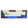 Klawiatura mechaniczna MEDIA-TECH MT1259 czerwony Core MX60, format 60%, przełączniki CHERRY MX czerwony, podświetlenie RGB, USB, wysokoprofilowe klawisze