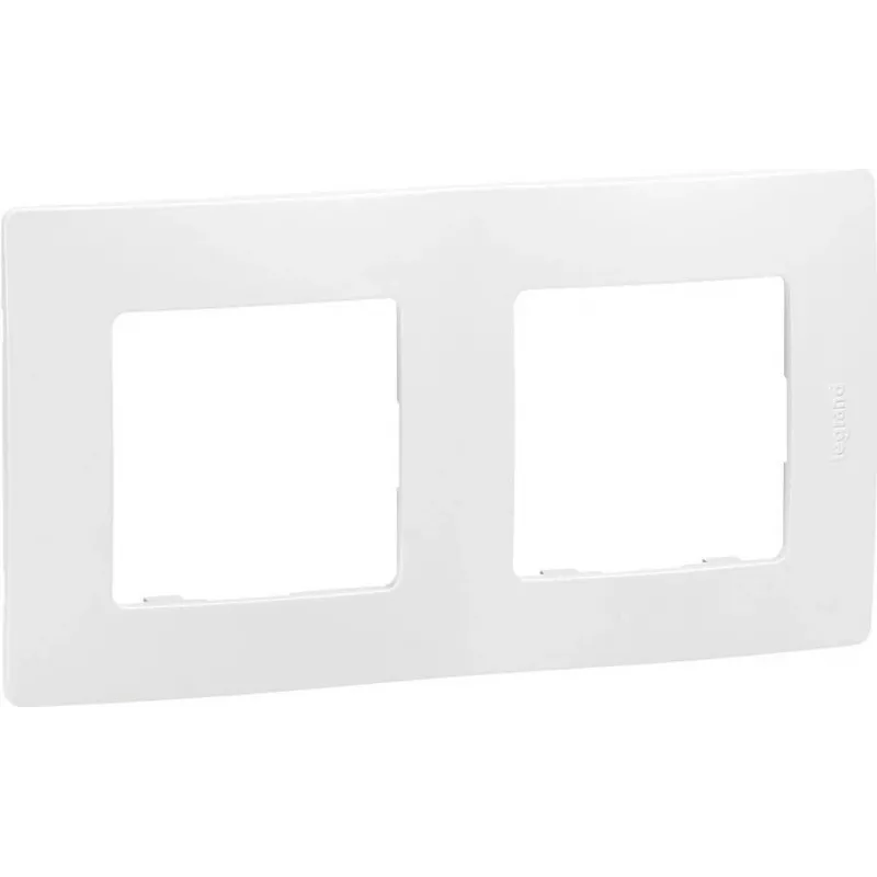 Legrand Niloe 665002 2-krotna płyta ścienna, biała