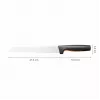 Nóż kuchenny Fiskars 1057538, stal nierdzewna, 1 szt., nóż do chleba