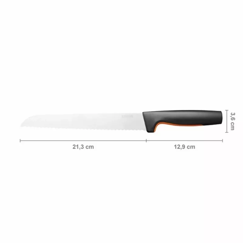 Nóż kuchenny Fiskars 1057538, stal nierdzewna, 1 szt., nóż do chleba