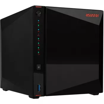 ASUSTOR Nimbustor 4 AS5304T - serwer NAS - 4 kieszenie - SATA 6Gb/s - RAID 0, 1, 5, 6, 10, JBOD - RAM 4GB - 2,5 Gigabit Ethernet - obsługa iSCSI (90-AS5304T00-MD30)