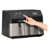 Frytkownica na gorące powietrze Black & Decker BXAF9000E Dual Basket 9 l, 2500 W, 80–200 °C, 2 kosze, 8 programów