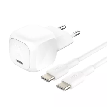 Ładowarka USB-C Belkin BOOSTCHARGE WCA009KQ1MWH-B6 20W PD PPS — kompaktowy zasilacz sieciowy
