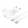 Ładowarka USB-C Belkin BOOSTCHARGE WCA009KQ1MWH-B6 20W PD PPS — kompaktowy zasilacz sieciowy