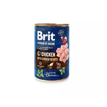mokra karma dla psa Brit Premium by Nature kurczak i serca, 400 g, bezzbożowa, dorosłe psy