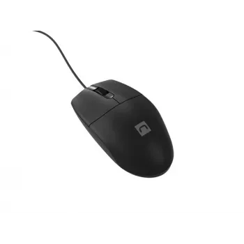 Przewodowa mysz biurowa NATEC Ruff Plus USB Type-A, praworęczna, 1200 DPI, 3 przyciski, czarna
