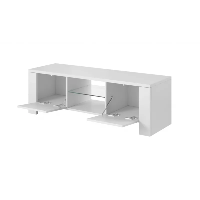 Cama stojak TV WEST 42/130/42 biały/biały połysk