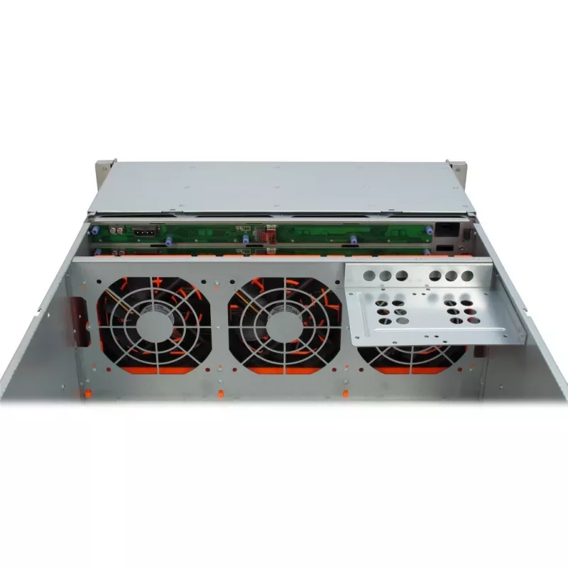 Obudowa serwerowa Inter-Tech 4U-4424 Rack Czarna, Srebrna