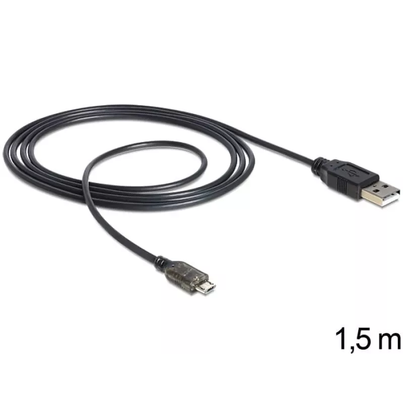 Kabel USB DeLOCK USB 2.0-A - micro-USB B 1,5m