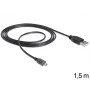 Kabel USB DeLOCK USB 2.0-A - micro-USB B 1,5m