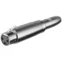 Wentronic Goobay Adapter XLR - gniazdo XLR (3-pin) > jack 6,35 mm-gniazdo (2-pin, mono) (27453)