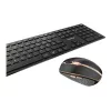 CHERRY DW 9100 SLIM klawiatura Mysz w zestawie Uniwersalna RF Bezprzewodowa + Bluetooth Nordycka Czarna
