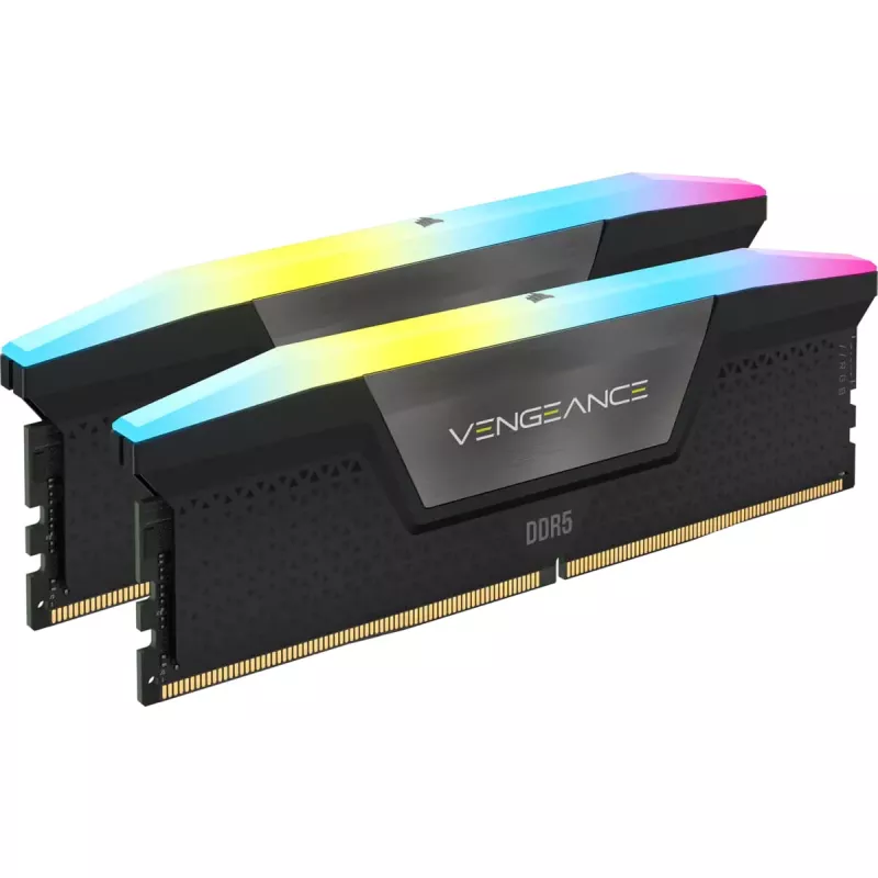 DIMM 64 GB DDR5-6400 (2x 32 GB) Dual-Kit, Arbeitsspeicher schwarz, CMH64GX5M2B6400C32, Vengeance RGB, INTEL XMP