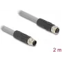 Kabel czujnikowo-aktuatorowy DeLOCK 80539 2 m RST M12 szary