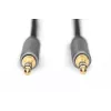 Kabel audio Digitus 3,5 mm jack na 3,5 mm jack 1,8 m czarny