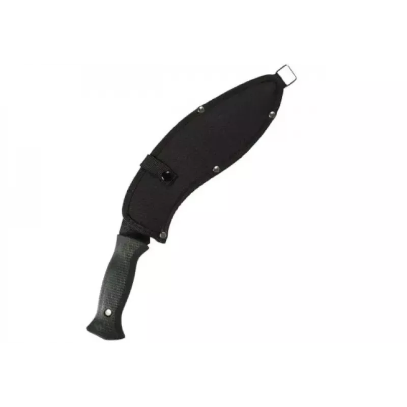 Maczeta Mil-Tec kukri 15534000 — ostrze ze stali nierdzewnej 255 mm, długość całkowita 375 mm, rękojeść z ABS, z pokrowcem