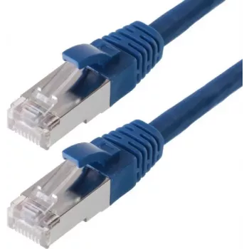Kabel sieciowy Helos CAT6 S/FTP (PIMF) 0.25m niebieski