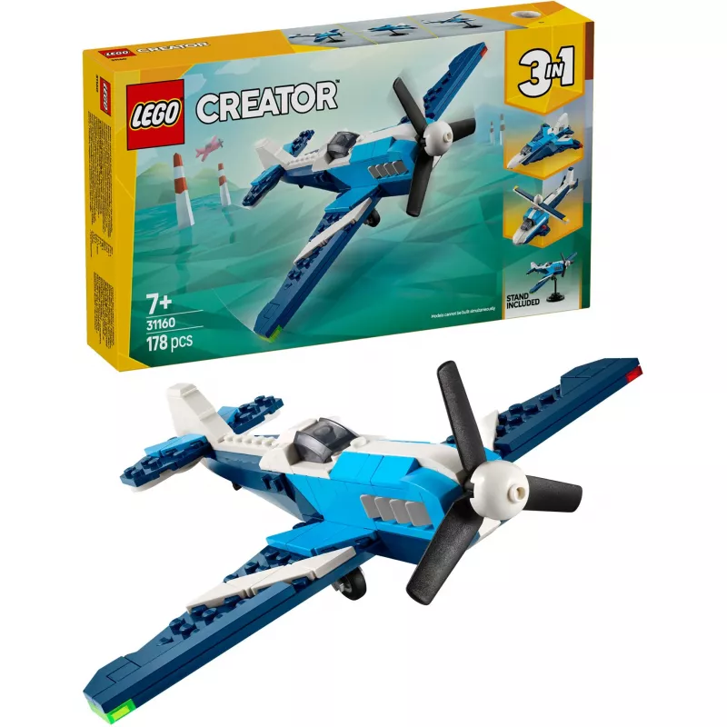 LEGO CREATOR 3 W 1 31160 Samolot Wyścigowy