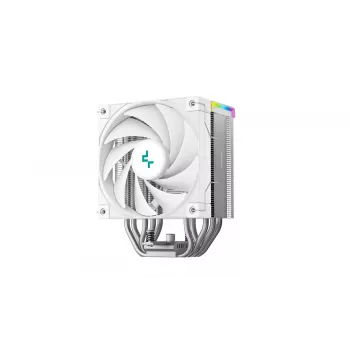 Chłodzenie powietrzne DeepCool AK500S Digital SE — 5 rurek cieplnych, wentylator 120 mm FDB, PWM, multi-LED, biały, obsługa gniazd Intel LGA1150 i AMD