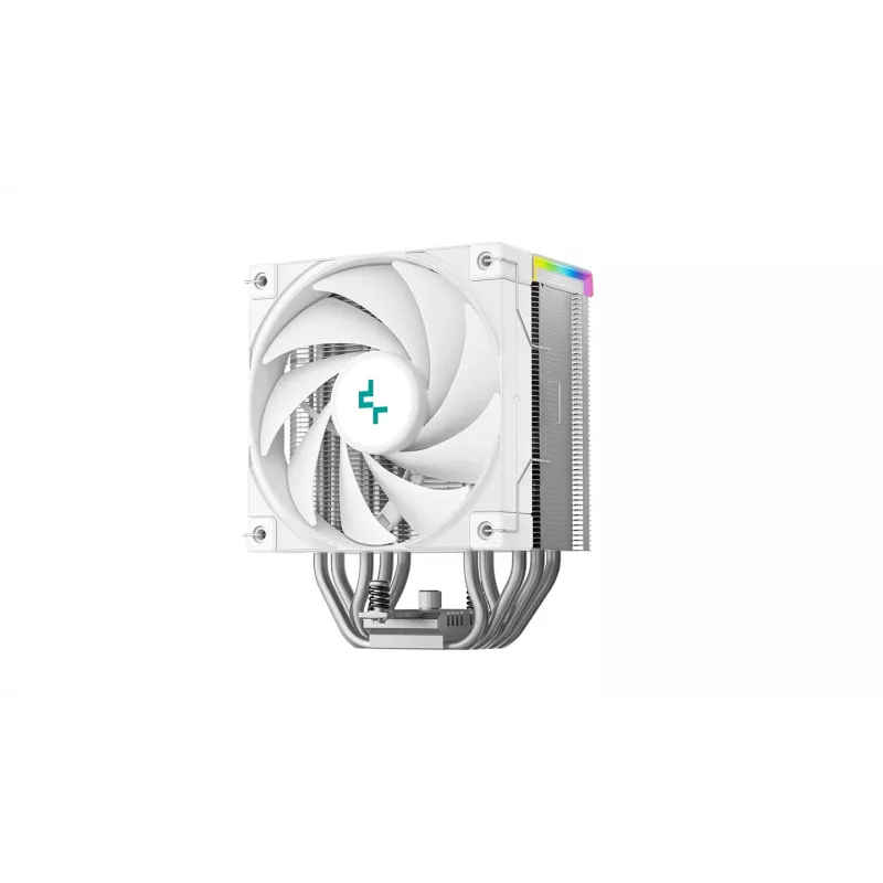 Chłodzenie powietrzne DeepCool AK500S Digital SE — 5 rurek cieplnych, wentylator 120 mm FDB, PWM, multi-LED, biały, obsługa gniazd Intel LGA1150 i AMD