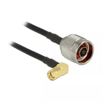 Kabel koncentryczny DeLOCK 0,3 m N/RP-SMA CFD200 Czarny