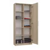Regał biurowy Top e shop RD-80 SONOMA KPL, wykończenie dąb, 10 półek, 800×300×1820 mm, rama z płyty wiórowej