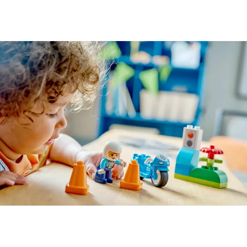 LEGO DUPLO 10471 Niebieski Motocykl Policyjny