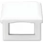 Jung AS 581 BFKL WW Biała bezśrubowa płytka maskująca, termoplast, 80,5×80,5 mm