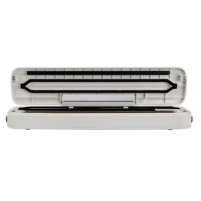 Blatowy próżniowy zgrzewacz do żywności ESPERANZA EKV001 — kompaktowy, biały, szerokość zgrzewania 30 cm, 107 W, 220–240 V