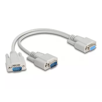 DeLOCK 67160 Kabel szeregowy Beżowy 0.3 m DB-9